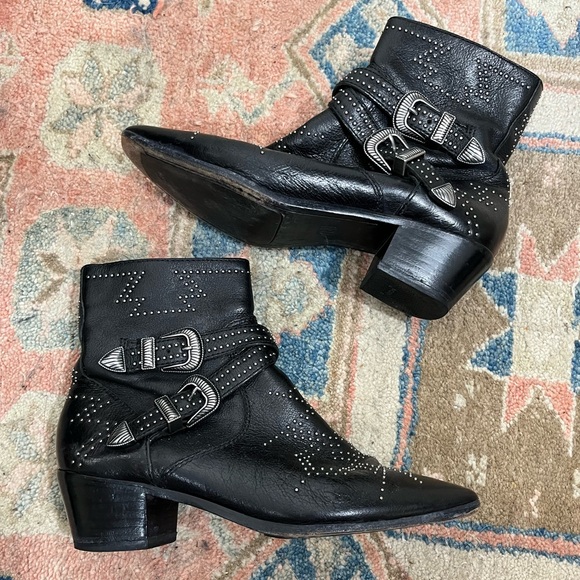 Frye Shoes - Frye vintage studded black leather boots